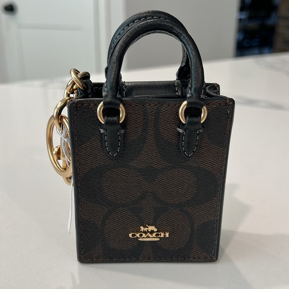 Cute. COACH Mini Bag Charm. - Picture 5 of 16
